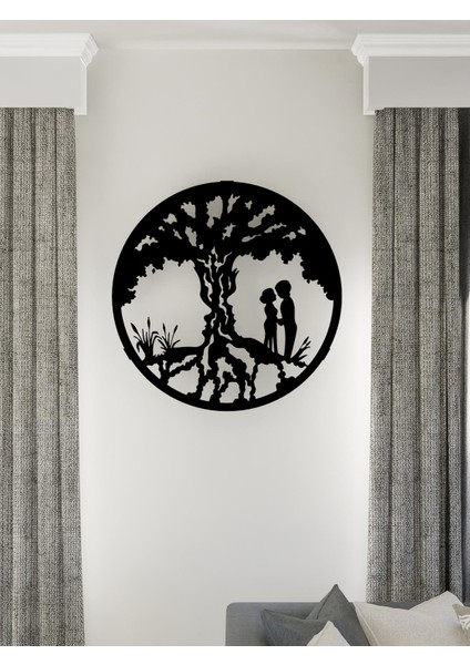 Forest Metal Duvar Tablosu - Siyah fiyatları