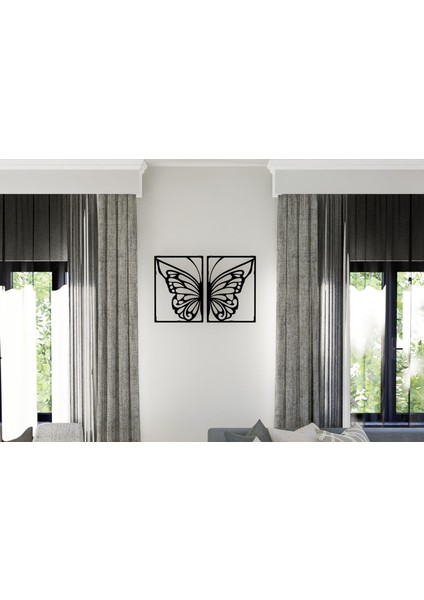 Butterfly Metal Duvar Panosu