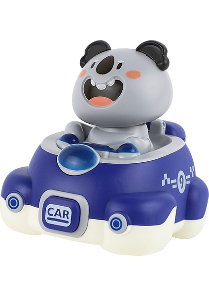 Çocuk Yeni Sevimli Evcil Hayvan Çarpışan Araba Atalet Geri Tepme Darbe Fırlatma Corgi Koala Araba Oyuncak (Yurt Dışından)