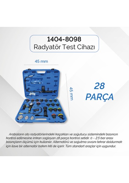 Radyatör Test Cihazı 27 Parça