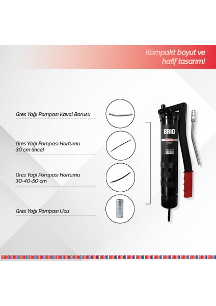Gres Tabancası Gres Yağı Pompası Manuel