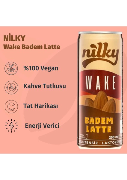 Wake Badem Latte 6 x 250 ml