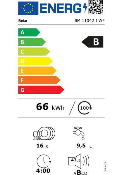Bm 11042 I Wf 16 Kişilik Bulaşık Makinesi Inox