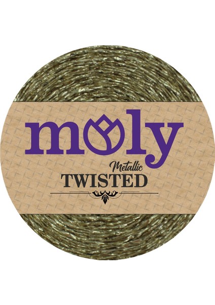 Moly Twisted Metalik Kağıt Ip Hasır Çanta Runner Şapka Amerikan Servis 250GR