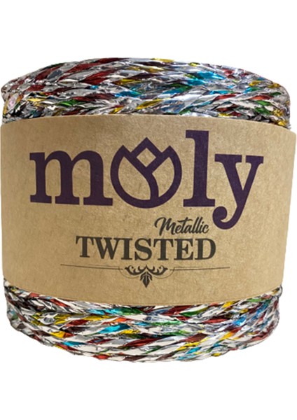 Moly Twisted Metalik Kağıt Ip Hasır Çanta Runner Şapka Amerikan Servis 250GR