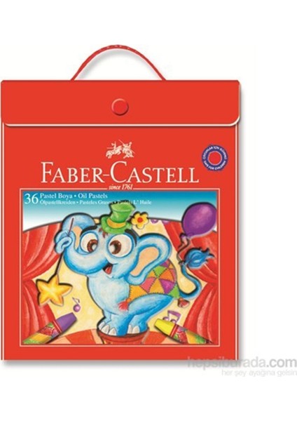 Faber Castell Plastik Çantalı Tutuculu Pastel Boya 36 Renk