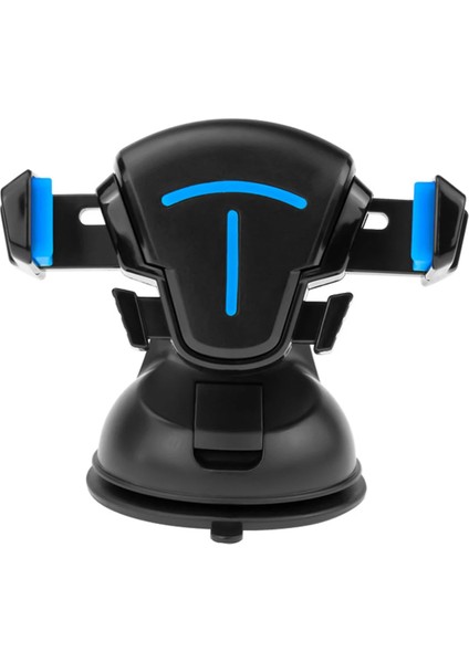 Premium Serisi A062 Vantuzlu 360 Derece Süper Güçlü Ergonomik Araç Içi Telefon Tutucu Holder - Siyah