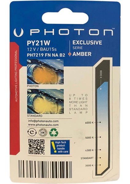 P21W 7219 Turuncu (Amber) Fanlı Blister fiyatları