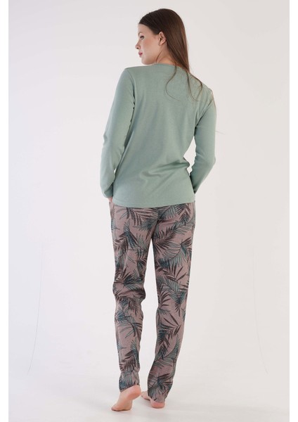 Pamuklu Kadın Interlok Pijama Takım