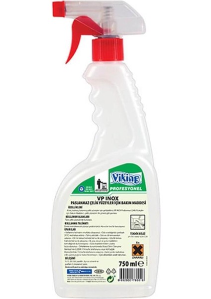 Paslanmaz Çelik Yüzey Temizleyici 750 Ml.