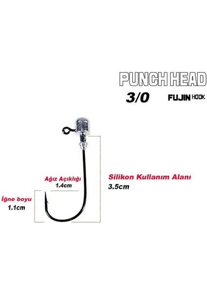 Punch Head Fj-Ph 3/0 Jig Head fiyatları