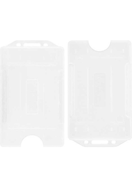 Dikey Kart Kabı Şeffaf 50'li Paket