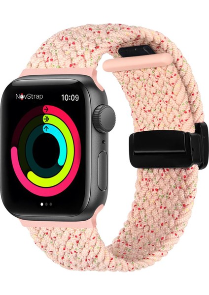 Apple Watch 38 40 41 mm Seri 3 4 5 6 7 8 9 Se 2 ile Uyumlu Kordon Magnet Tokalı Flexible