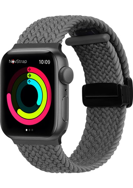 Apple Watch 38 40 41 mm Seri 3 4 5 6 7 8 9 Se 2 ile Uyumlu Kordon Magnet Tokalı Flexible