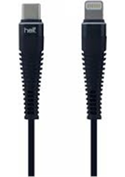 HT-80 İp Örgü 100 Cm Lightning Data Kablo (Siyah) NT-21502