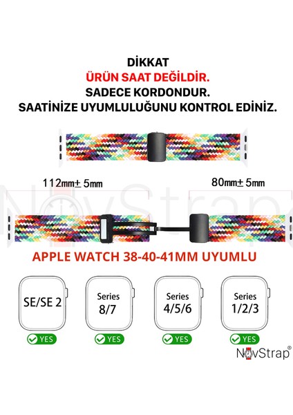 Apple Watch 38 40 41 mm Seri 3 4 5 6 7 8 9 Se 2 ile Uyumlu Kordon Magnet Tokalı Flexible fiyatları