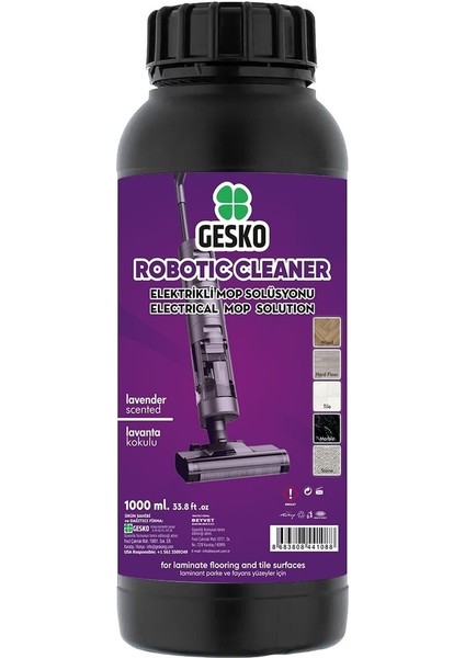 Elektrikli Mop(Dikey Süpürge) Solüsyonu Lavanta Kokulu 1000 ml