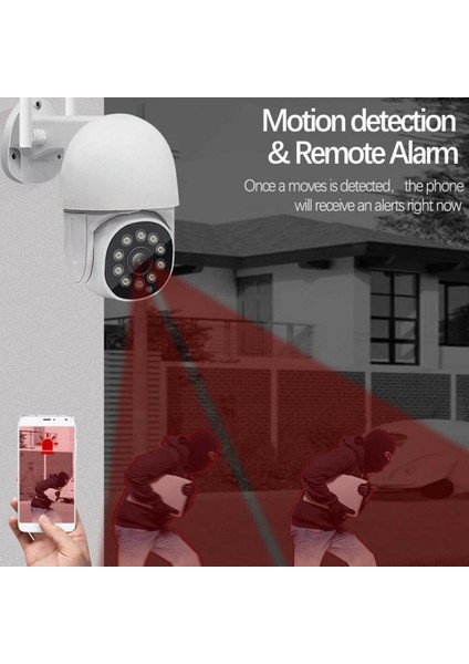 Cmr-13 Kablosuz 360° Hd Sesli Su Geçirmez Wifi Smart Kamera Dış Mekan Kamerası Yoosee Uygulamalı