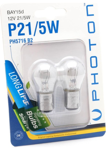 Blister Minyatür Serisi P21/5W PH5716 B2