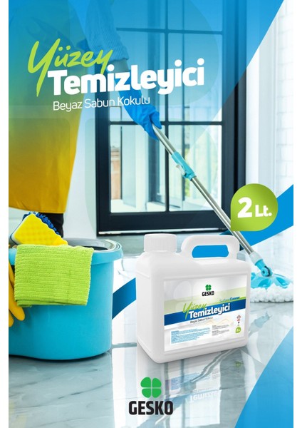 Beyaz Sabun Kokulu Yüzey Temizleyici 2 LT(2000 Ml)