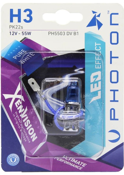 H3 12V 55W Xen Vision Blister