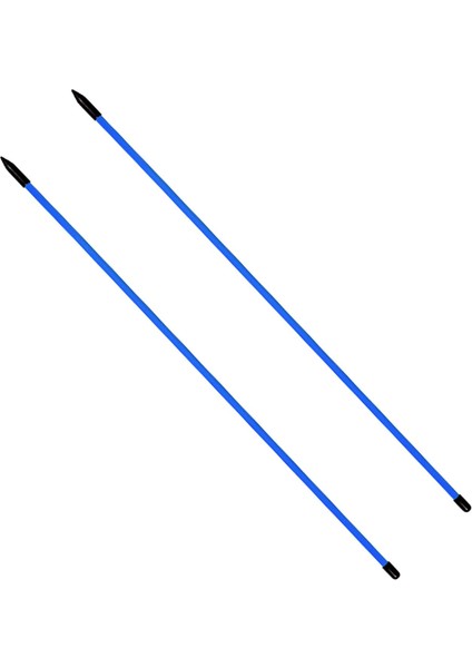 2 Adet Golf Hizalama Çubukları Golf Eğitim Ekipmanları Egzersiz Amaçlı Mavi (Yurt Dışından)