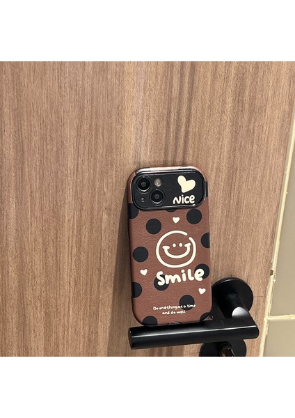 Polka Dot Graffiti Smiley Face For iPhone 12 Apple Telefon Kılıfı (Yurt Dışından) modelleri