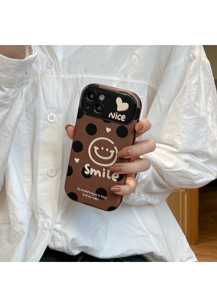 Polka Dot Graffiti Smiley Face For iPhone 12 Apple Telefon Kılıfı (Yurt Dışından) indirimleri