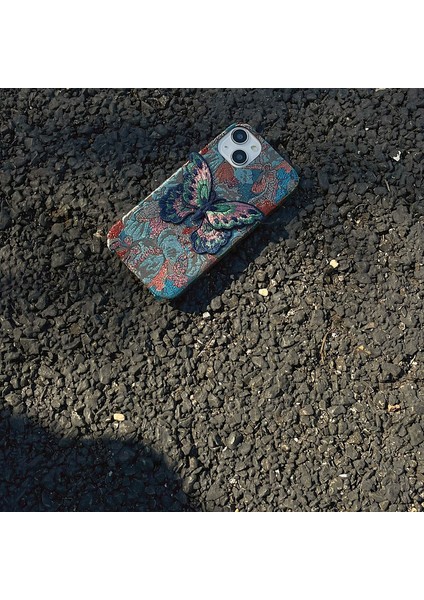 iPhone 15 Pro Apple Telefon Kılıfı Için Renkli Işlemeli Kelebek (Yurt Dışından) fiyatları