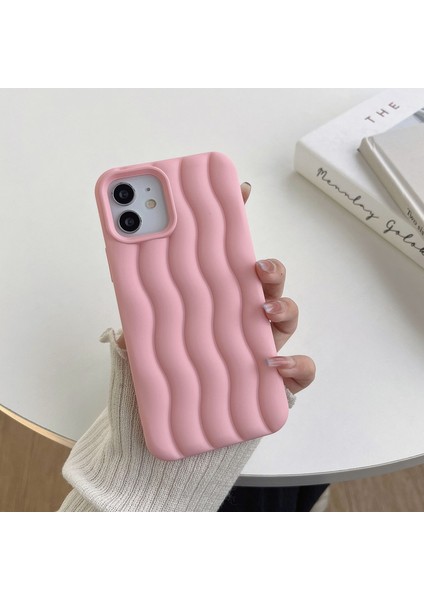 iPhone 13 Pro Apple Telefon Kılıfı Için Silikon Üç Boyutlu Su Dalgalanması (Yurt Dışından) modelleri