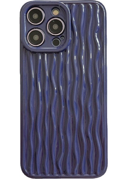 iPhone 14 Pro Max Için Desenli Kılıf - Mor (Yurt Dışından)