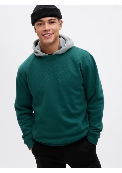 Erkek Yeşil Gap Logo Sweatshirt