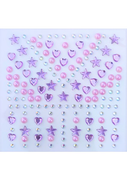 Mor Inci, Yıldız, Kalpli Model 159 Adet Işıltılı Yüz ve Vücut Taş fiyatları
