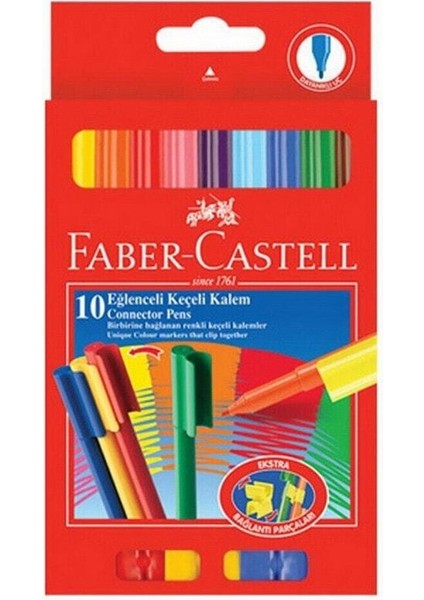 Fabercastell Eğlenceli Keçeli Kalem 10 Renk 111500