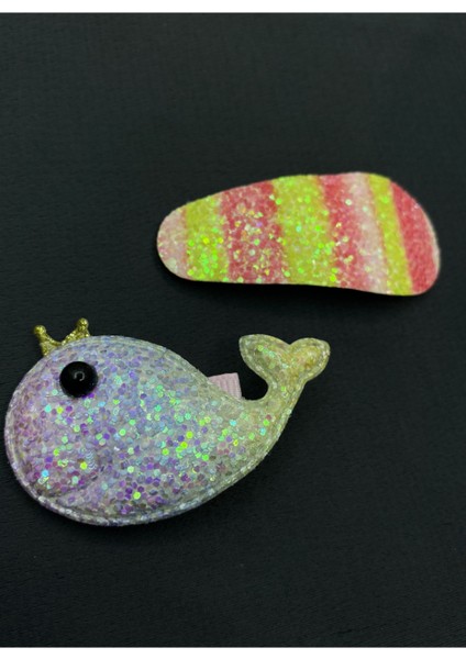 Sillikon Modelli Maşalı Ikili Çocuk Saç Tokası