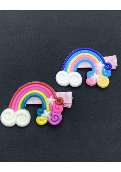 Sillikon Modelli Maşalı Ikili Çocuk Saç Tokası