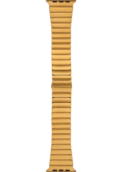 Apple Watch 9 45MM Kordon Alüminyum Alaşım Çizgi Desenli KRD79 Gold fiyatları