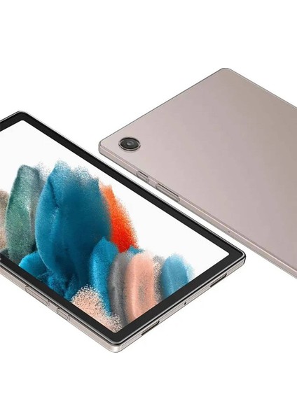 Samsung Galaxy Tab A9 X110 Kılıf Silikon Arkası Buzlu Lüx Koruma S4 Renksiz