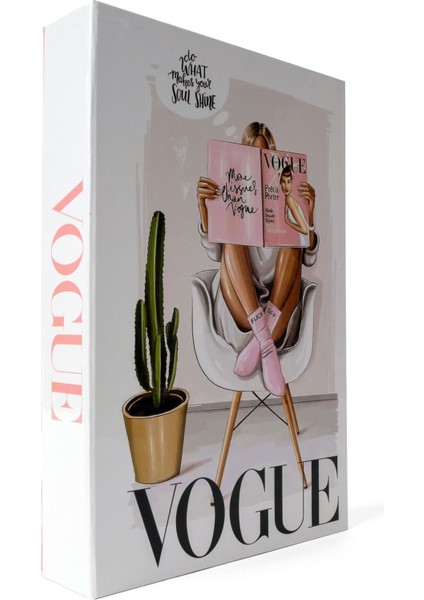 Vogue & Chanel Dekoratif Kitap Kutusu