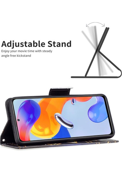 Xiaomi Redmi Için 10C Pu Deri Desen Baskı Kılıfı Telefon Stand Cüzdan Kapak-Yahudi Kelebek (Yurt Dışından) fiyatları