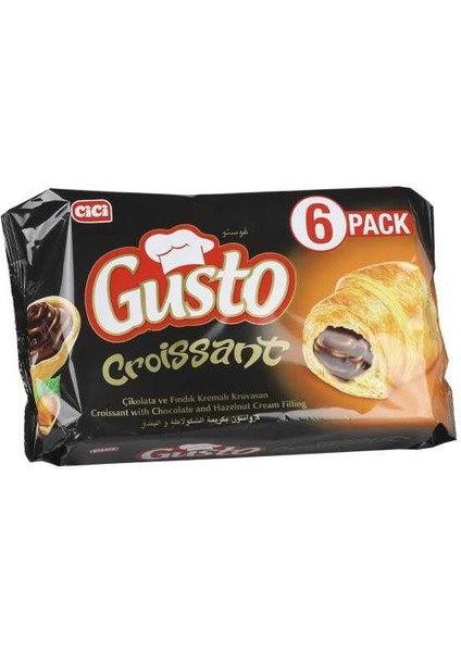 Gusto Kruvasan Çikolatalı 40 Gr. 6 Adet (1 Kutu)