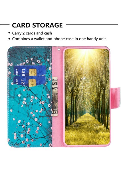 Xiaomi 12T 5g /redmi K50 Ultra 5g /12T Pro 5g Cüzdan Kılıf Pu Deri Manyetik Kapanma Deseni Dönüş Stand Telefon Kapak Çiçeği Çiçeği (Yurt Dışından)