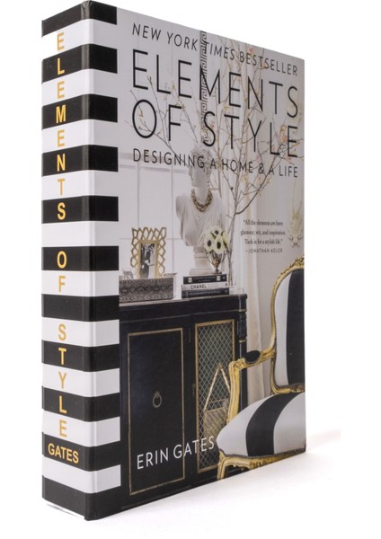 Element&dior& Chanel Dekoratif Kitap Kutusu