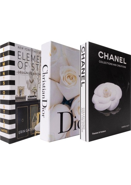 Element&dior& Chanel Dekoratif Kitap Kutusu fiyatları