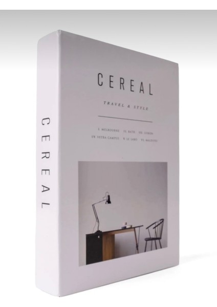 Cereal Travel & Style Dekoratif Kitap Kutusu