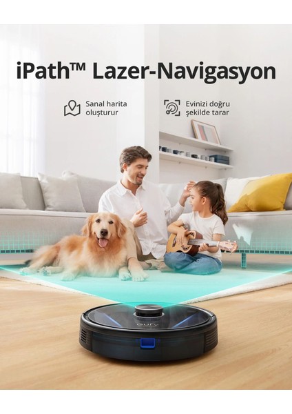 Robovac L35 Hybrid+ Islak Kuru Moplu İstasyonlu Akıllı Robot Süpürge - T2182 (Anker Türkiye Garantili