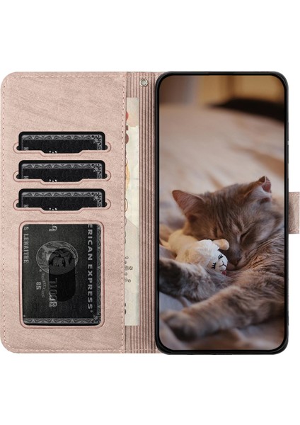 Duvar Kedileri Xiaomi Poco M4 Pro 4g Stand Pu Deri Cüzdan Kapağı Smoky Mor ile Baskılı Telefon Kılıfı (Yurt Dışından) modelleri