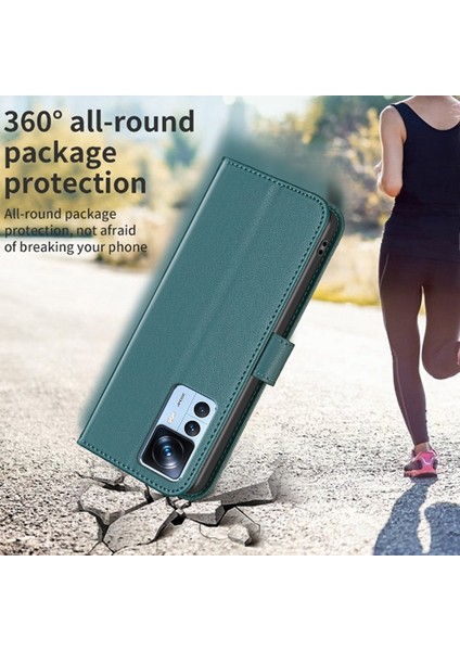 Xiaomi Için Cüzdan Kılıfı 12T 5G/12T Pro 5g/redmi K50 Ultra Pu Deri Stand Telefon Kapak Yeşil (Yurt Dışından) indirimleri