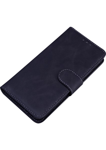 Xiaomi Redmi Için 10A Pu Deri Cüzdan Telefon Kapak Standı Özellik Manyetik Kapatma Şok Geçirmez Flip Folio Case-Black (Yurt Dışından) fırsatları