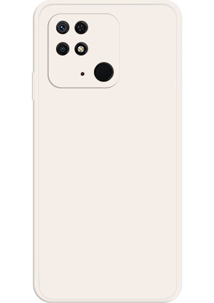 Xiaomi Redmi 10C 4g Düz Kenarlı Ka Tpu Telefon Geri Kılıf Mikrofiber Astar Çizelge Anti-Dalgalı Anti-Drop Kapak Bej (Yurt Dışından)